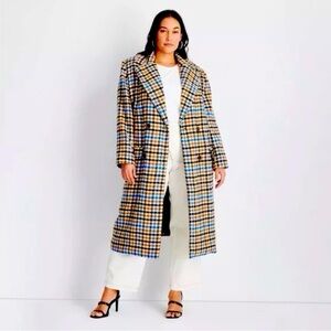Kahlana Barfield Brown Future Collective Double Breasted Trench Coat